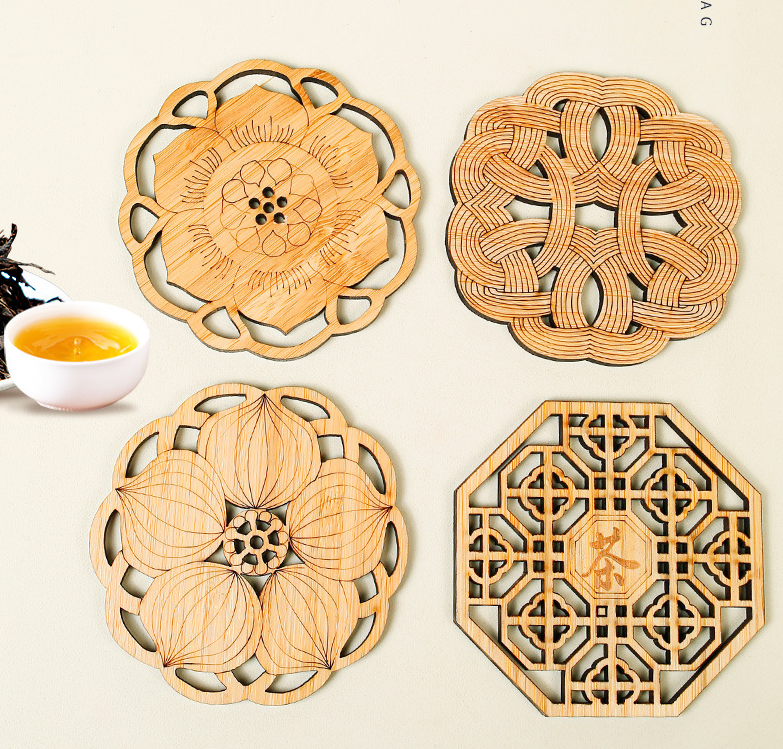 BambooMake.cn Chinese Style Aesthetic Bamboo Placemats and Coasters