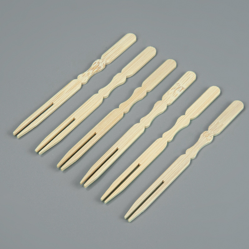 BambooMake.cn Bamboo fruit fork, gourd waist