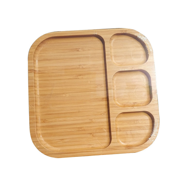 BambooMake.cn Bamboo Square Four-Compart